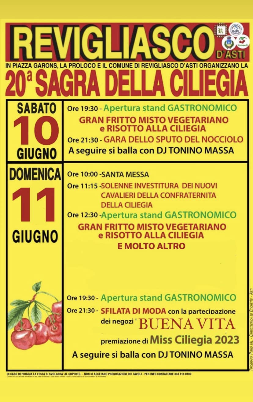 Revigliasco d'Asti | Sagra della Ciliegia (edizione 2023)