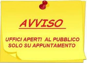 Modalita' di accesso agli uffici comunali